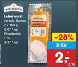 Aktuelles Leberwurst Angebot bei Netto Marken-Discount in Salzgitter ab 2,00 €