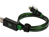 Floating cable 2in1, Kabel Schwarz/Grün von REALPOWER im aktuellen MediaMarkt Saturn Prospekt für 17,01 €
