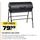 Aktuelles Holzkohle-Grillfass Angebot bei OBI in Moers ab 79,99 €