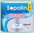 Essuie-tout ultr'absorb blanc x2 rouleaux = 4 - SOPALIN dans le catalogue Intermarché Hyper