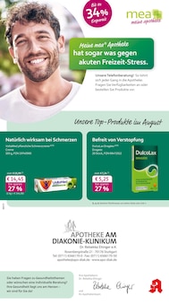 Aktueller mea - meine apotheke Prospekt "Unsere August-Angebote" Aktueller mea - meine apotheke Prospekt