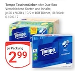 GLOBUS - Taschentücher Angebot im Prospekt Taschentücher bei GLOBUS im Prospekt "" für 2,99 €
