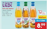 Saft im Netto Marken-Discount Prospekt Saft von Frucht Liebe im aktuellen Netto Marken-Discount Prospekt für 8,99 €