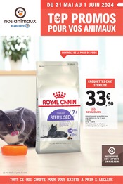 Catalogue Supermarchés E.Leclerc en cours à Beutin et alentours, "Nos animaux E.Leclerc : top promos pour vos animaux", 4 pages, 21/05/2024 - 01/06/2024