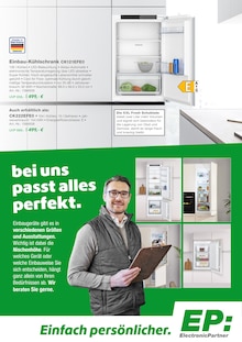 Kühlschrank im aktuellen EP: Prospekt (Langenhagen) Kühlschrank im EP: Prospekt "Constructa - EINFACH GUT GEMACHT." mit 8 Seiten (Langenhagen)