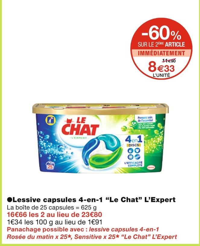 Lessive Le Chat Expert Bicarbonate - Le bidon de 4 L