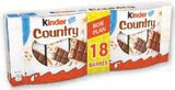 Barres chocolatées Country - Kinder - U Express à Saint-Étienne Barres chocolatées Country - Kinder en promo chez U Express Saint-Étienne à 2,31 €