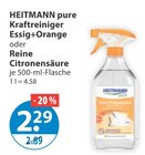 Kraftreiniger Essig+Orange von HEITMANN pure im aktuellen V-Markt Prospekt für 2,29 €