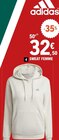 Sweat femme - Adidas en promo chez E.Leclerc Levallois-Perret à 32,50 €