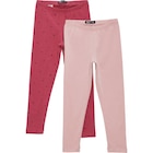 Lot de 2 leggings fille - TEX en promo chez Carrefour Lot de 2 leggings fille - TEX dans le catalogue Carrefour
