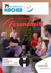 Aktueller Sanitätshaus Kocher GmbH Sanitätshaus Prospekt in Viernheim und Umgebung, "Schenken Sie Gesundheit!" mit 6 Seiten, 13.11.2024 - 31.01.2025