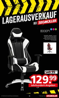 Bürostuhl im aktuellen Segmüller Prospekt (Augsburg) Bürostuhl im Segmüller Prospekt "LAGERAUSVERKAUF BEI SEGMÜLLER" mit 56 Seiten (Augsburg)