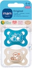 Babyflasche im Rossmann Prospekt Beruhigungssauger aus Silikon Original 0–16+ Monate von Mam im aktuellen Rossmann Prospekt für 7,25 €