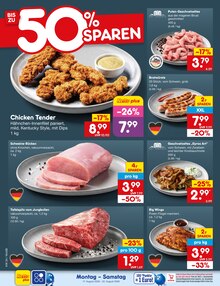 Fleisch im Netto Marken-Discount Prospekt "Aktuelle Angebote" mit 71 Seiten (Mannheim)