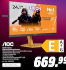 AGON CS24A eSports Gaming Monitor bei MediaMarkt Saturn im Prospekt "" für 669,99 €