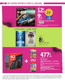 Prix et réduction Jeux Vidéo dans le prospectus E.Leclerc en cours Offre Jeux Vidéo dans le catalogue E.Leclerc du moment à la page 42