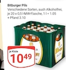 Pils Angebote von Bitburger bei GLOBUS Hürth für 10,49 €