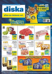 Pizza im diska Prospekt in Hof Aktueller diska Prospekt mit Pizza, "alles an deinem ort.", Seite 1