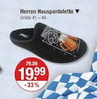 Herren Hauspantoletten für 19,99 € bei V-Markt im Angebot Herren Hauspantoletten im aktuellen V-Markt Prospekt