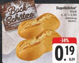 Doppelbrötchen im Angebot bei EDEKA in Freiberg Doppelbrötchen Angebote bei EDEKA Freiberg für 0,19 €