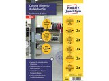 Corona Hinweis-Aufkleber Set Handel 1 Pack mit 12 Aufklebern von AVERY ZWECKFORM im aktuellen MediaMarkt Saturn Prospekt für 10,47 €