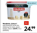 Wandfarbe "Colours" im Angebot bei Hellweg in Menden Wandfarbe "Colours" Angebote von VINCENT bei Hellweg Menden für 24,99 €