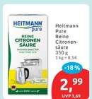 Pure Reine Citronensäure von Heitmann im aktuellen budni Prospekt für 2,99 €