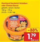 Sandwich Scheiben im Angebot bei Netto Marken-Discount in Halberstadt Sandwich Scheiben Angebote von Hochland bei Netto Marken-Discount Halberstadt für 1,79 €