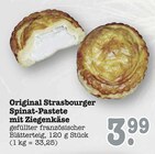 Aktuelles Original Strasbourger Spinat-Pastete mit Ziegenkäse Angebot bei E center in Mannheim ab 3,99 €