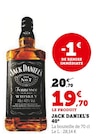 Jack Daniel's 40° - Jack Daniel's en promo chez Hyper U Périgueux à 19,70 €