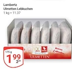 Ulmetten Lebkuchen im Angebot bei GLOBUS in Speyer Ulmetten Lebkuchen Angebote von Lambertz bei GLOBUS Speyer für 1,99 €