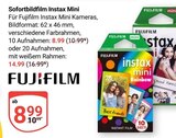 Instax Mini im Angebot bei GLOBUS in Worms Instax Mini Angebote von Fujifilm bei GLOBUS Worms für 8,99 €