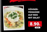 Aktuelles Hühnerfrikassee auf Reis mit Salat Angebot bei REWE in Köln ab 8,90 €
