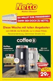 Aktueller Netto Marken-Discount Prospekt, "Diese Woche mit tollen Angeboten", mit Angeboten der Woche, gültig von 08.06.2026 bis 08.06.2026