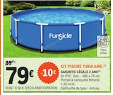 E.Leclerc Saint-André-et-Appelles - Promo Kit piscine tubulaire Promo Kit piscine tubulaire à 79,00 € dans le catalogue E.Leclerc à Saint-André-et-Appelles
