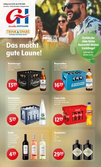 Getränke Hoffmann Prospekt der Woche "Aktuelle Angebote" Seite 1, 12.05.2025 bis 17.05.2025 für Gelsenkirchen Aktueller Getränke Hoffmann Prospekt "Aktuelle Angebote" Seite 1 von 9 Seiten für Gelsenkirchen