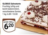 Sahnetorte im Angebot bei GLOBUS in Erfurt Sahnetorte Angebote von GLOBUS bei GLOBUS Erfurt für 6,20 €