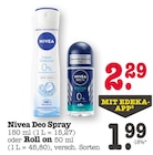 Deo Spray Angebote von Nivea bei E center Offenbach für 1,99 €