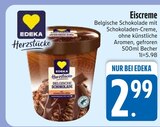 Belgische Schokolade Eiscreme von EDEKA Herzstücke im aktuellen EDEKA Prospekt für 2,99 €