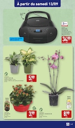 Prix et réduction Chaîne Hi-Fi dans le prospectus Aldi en cours Offre Chaîne Hi-Fi dans le catalogue Aldi du moment à la page 47