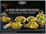 Mini noix de Saint-Jacques farcies au beurre, à l'ail et au persil - DELUXE - Lidl à Talence Mini noix de Saint-Jacques farcies au beurre, à l'ail et au persil - DELUXE en promo chez Lidl Talence à 6,49 €