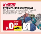 Strumpf- und Sportwolle Angebote von Twister bei Marktkauf Nürtingen für 0,99 €