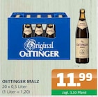 MALZ im Angebot bei Getränke A-Z in Neubrandenburg MALZ Angebote von OETTINGER bei Getränke A-Z Neubrandenburg für 11,99 €