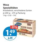 Spezialitäten Knäckebrot von Wasa im aktuellen V-Markt Prospekt für 1,49 €