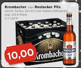 CAP Markt - Krombacher oder Rostocker Pils Angebot im Prospekt Krombacher oder Rostocker Pils bei CAP Markt im Prospekt "" für 10,00 €