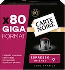 Capsules de café alu x80 espresso intense n°9 - Carte Noire en promo chez Intermarché Argenteuil à 17,15 €