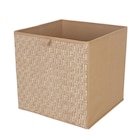 Cube de rangement effet osier à B&M dans Roquettes