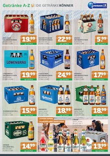 Bier im aktuellen Getränke A-Z Prospekt (Eberswalde) Bier im Getränke A-Z Prospekt "DIE GETRÄNKEKÖNNER" mit 4 Seiten (Eberswalde)
