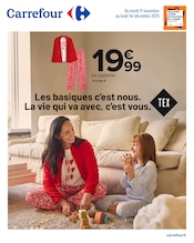 Catalogue Carrefour à Massy cette semaine, valable du 11/11/2025 au 01/12/2025 Prospectus Carrefour à Massy, "Les basiques c’est nous. La vie qui va avec, c’est vous.", 16 pages de promos valables du 11/11/2025 au 01/12/2025