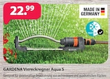Kiebitzmarkt Raesfeld - Viereckregner Aqua S Angebot im Prospekt Viereckregner Aqua S bei Kiebitzmarkt im Raesfeld Prospekt für 22,99 €